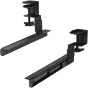 VIVO Height Adjustable Clamps & Rails for Custom Wood Keyboard Tray - Pack of 2