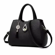 Women Tassel PU Leather Handbag Messenger Satchel Shoulder Crossbody Bag