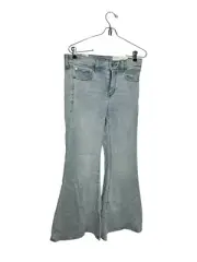 American Eagle Women's Jeans Blue 27w 4 Festival Flare Next Level Stretch Denim
