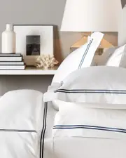 Melange Home Two Stripe 600 Thread Count Cotton Duvet Set