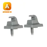2x Grey Sun Visor Clip Retainer For 2008-2014 Ford E150 E250 E350 Econoline Van (for: Ford)