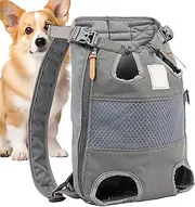 Puppy Front Carrier,Pet Bunny Hiking Backpacks | Ventilated Front Dog Carrier Pack, Adjustable Shoulder Straps & Safety Belt for Travel Hiking Outdoor