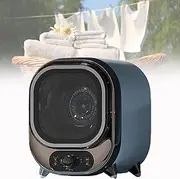 Small Tumble Dryer, Portable Tumble Dryer, Vented Tumble Dryer, 0.8kg Capacity, for Counter Top or Wall Mounted Use, Compact, Mini Spin Dryer,Brown
