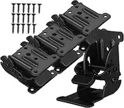 Tofficu 4pcs Folding Leg Hinges with Self Locking Mechanism Heavy Duty Brackets for Tables Furniture Durable Connectors for Easy Folding Unfolding for Desk Extensions and Multipurpose Use