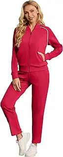 [BASICDOT] Jogging Suit Women's Set Long Tracksuit Two Piece Women Leisure Suit Long Sleeve Zip