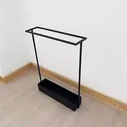 Stand-Alone Floor-Standing Tennis Racket Rack, Metal Badminton Racket Storage Rack, with Bottom Storage Basket, for Small Spaces
