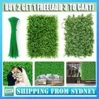 Up To 6Pcs Artificial Plant Wall Panels Hedge Fake Garden Ivy Mat Foliage Decor