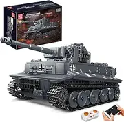 Mould King Tiger Tank Building Blocks Set, Remote Control Military Vehicle Construction Kit, Adult Collectible Model Tanks, Gifts Toys for Boy(800 Pieces)