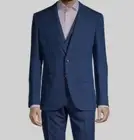 $596 Hugo Boss 40R Men's Blue H-Huge Slim-Fit Tic Weave Suit Coat Jacket Blazer