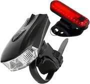 BESPORTBLE 1 Set Bike Light USB Rechargeable Cycling Lights Kit with Modes Includes Front and Rear Bike for Safe Outdoor Riding