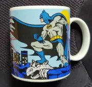Vintage 1989 Applause Batman Dark Knight Detectives Bat Signal Coffee Mug