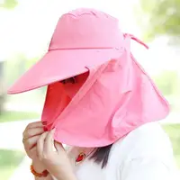 在飛比找ETMall東森購物網優惠-女大沿戶外騎車帶口罩遮陽帽子