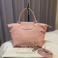 在飛比找PopChill優惠-[二手] LONGCHAMP 櫻花粉紅 手提包 肩背包 斜背