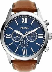 [FOSSIL] Flynn Brown Chronograph Watch, BQ2125