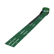 Golf Putting Mat Golf Putter Trainer Putting Aids Portable with Ball Return