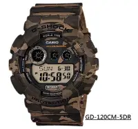 在飛比找Yahoo!奇摩拍賣優惠-【CASIO G-SHOCK】大錶徑 GD-120CM-5D