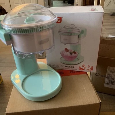 DASH Shaved Ice Maker Machine Mint Green Blue DSIM100GBAQ02 Snow Cone Maker