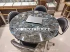 Gemstone Labradorite Coffee Round Table Top Cafeteria Center Decor Table 30"x30"