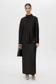 Chimera Midi Skirt in Black - CAMILLA AND MARC® C&M