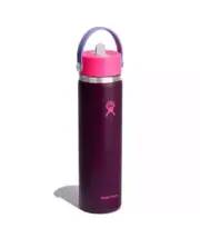 Hydro Flask 24oz Wide Mouth Flex Straw Water Bottle Sugar Plum