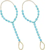 LALADEFIEE Anklet Jewellery Foot Chain Toe Beads Elegant Beach Wedding Anklets for Girls