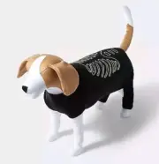 Hyde & EEK Full Body Glow-in-The-Dark Dog & Cat Halloween Pajama Costume - Large