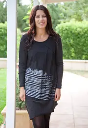 Line Up Tunic Top--JJ-DA11