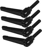 4pcs Threaded Handle Metal Clamping Knob Lever for Ratchet Lever and Trailer Jack Handle Replacement Lightweight Alloy Design for Enhanced Efficiency and Secure Locking