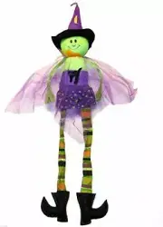 Halloween Witch Posable Door or Wall Hanging Character Decoration 40" NEW