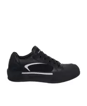 Alexander McQueen Skate Deck Plimsoll Lace-Up Sneakers 40,42.5 Black/White