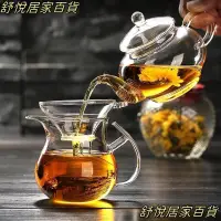 在飛比找蝦皮購物優惠-【領券下單】250ML玻璃茶壺組 側把茶壺 玻璃茶海 茶具組