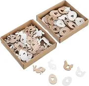 Operitacx 72pcs Egg Ring Kit Frying Pancake Fryer Cookware Egg Poacher Air Bunting Fried Boiler Basket Chip Decors Stuffers Rabbit Griddle Decorating Cookie Eggs Wood Beige