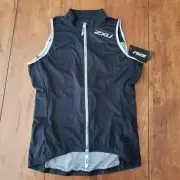 2XU Cycling Vest Womens Small Cycle Gilet Black Reflective S Windbreaker $159.99