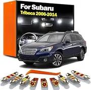 14Pc LED Interior Map Roof Trunk Light Kit, For Subaru Tribeca 2006 2007 2008 2009 2010 2011 2012 2013 2014 Courtesy Lamp