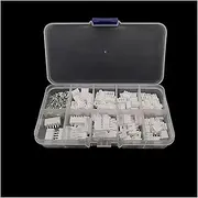 ROBAUN 1Box XH 2.54 2P 3P 4P 5 Pin 2.54mm Pitch Terminal Male Female Plug Housing Straight Pin Header Connector Wire Connectors Kit
