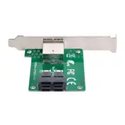 Cablecy Dual Mini SAS HD SFF-8644 Internal SAS HD SFF-8643 PCBA Female Adapter