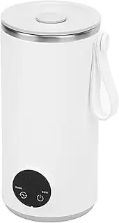 Cryfokt Portable Electric Kettle, Outdoor Stainless Steel Wireless Travel Electric Kettle, 400ML, 55°C Temperature Control, 2 x 3000mah Battery for Coffee Tea, for Hotels, Offices, Travel