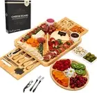 Mothers Day Gift Ideas Cheese Board Gift Charcuterie Board with Knife Set