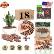 Lightweight Hydroponic Rocks - 18LB Clay Pebbles for Optimal Drainage