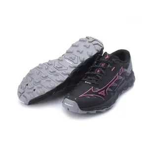 【MIZUNO 美津濃】WAVE DAICHI 7 GORE-TEX 慢跑鞋 黑桃 女鞋 J1GK225621