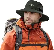 [TOP-EX] L/XL/XXL UV50+ Waterproof Bucket Sun Hat for Fishing Golf Hiking All-Weather Outdoor Rain Hat Stiff Brim