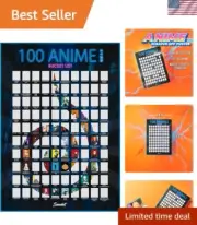 23x17 Anime Scratch-Off Poster - 100 Must-Watch Titles for Fans and Newbies