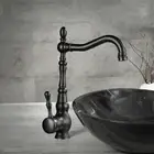 Black Brass Tap Basin Mixer Sink Kitchen Laundry Faucet 360° Swivel Spout