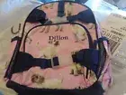 Pottery Barn Kids Mackenzie small backpack Pink Puppy monogrammed Dillon New