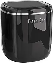 Generic Small Trash Can Trash Bin Rubbish Container Bucket Convenient Counter Dustbin Garbage Can for Car Office Home Toilet RV, Black