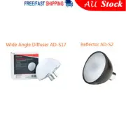 Godox AD-S2 Reflector + AD-S17 Wide Angle Diffuser Dome for AD200 AD200Pro Flash
