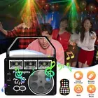 Disco Lights Laser Projector Stage RGB Light with Remote Control For Party KTV