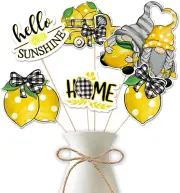 Summer Lemon Table Toppers Spring Italian Lemons Centerpiece Sticks Italy Blue T