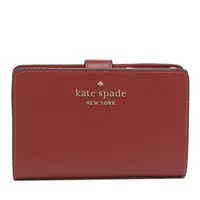 在飛比找樂天市場購物網優惠-kate spade 立體黑桃雙層中夾 Saffiano皮革