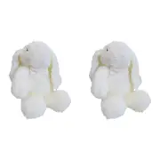 2x LVD Plush Bunny Harriet Kids/Child Stuffed Animal/Soft Toy 33x29cm White 0+